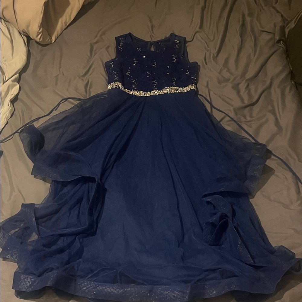 Speechless kids blue formal dress